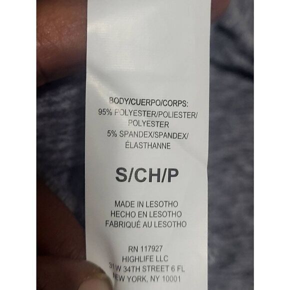 REEBOK Fired Up Vector Brushback Quietshade Heather Womens Hoodie Sz S NEW - Picture 10 of 15